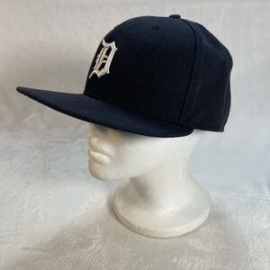 New Era MLB OnField 59Fifty Fitted 7 3/8 Hat Cap Detroit Tigers Black/White